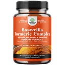 Boswellia Capsules with Turmeric - 高级Immune健康支持补编 - Turmeric & Boswellia Serrata Capsules 500 mg / service for Body Detox & Health Jobs - 90 Counter