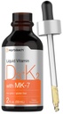 Horbäach 维生素 D3 K2 液体滴入量 与 MK7 → 2 Fl Oz → Vegetarian, Non-GMO, Gluten 免费补充