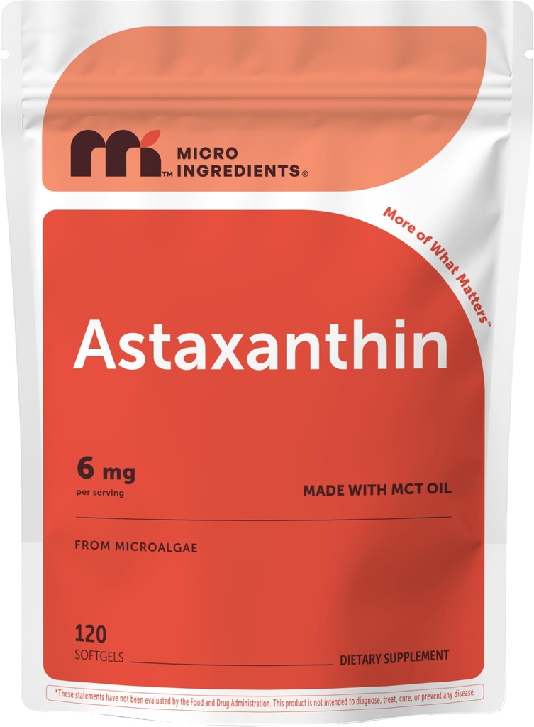 微量成份 Astaxanthin 6mg 与 MCT Oil, 120 Softgels → Premium Astaxanthin 抗氧化剂补充剂 * → Fresh Microalgae source → Triple strong, Non-GMO, Gluten Free, no Soy 共 6mg 与 MCT Oil , 120 Softgels → Premium Astaxanthin 抗氧化剂补充剂 * → Fresh Microalgae source → Triple 强力, 非GMO, Gluten free, No Soy 共 , = == = = = = = = = = = = = = = = = = = = = = = = = = = = = = = = = = = = = = = = = 