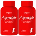 高级Bionetix 2 Pack 三重强度 AstaQuilTM Astaxanthin 12mg高生物利用率公式,120软胶有机椰油用于增强吸收. 强抗氧化剂眼联合心脏健康