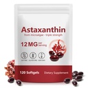 Astaxanthin Supplements 12mg, 120 Softgels, 4 Month Supply, Premium Astaxanthin Antioxidant Supplements with Antioxidant Activity, Supports Eye, Immune, Joint, Skin Health, Internal Circulation