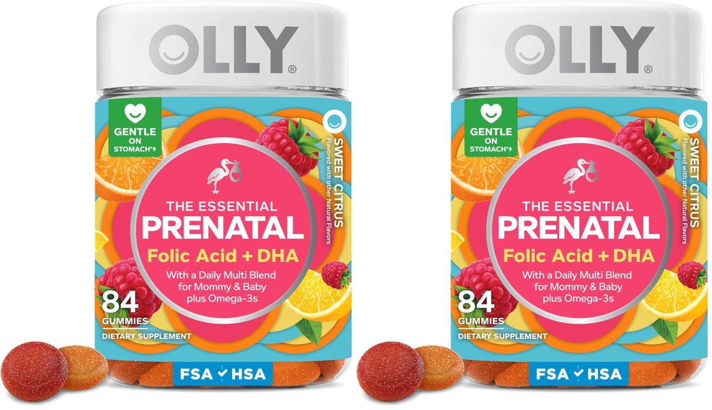 Omega 3 DHA,支持健康成长和大脑发育,Citrus Berry -,84 Counter (Pack of 2)