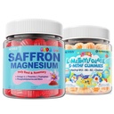 香花 + 甘油镁 + Omega-3 - 冷静 聚焦 + 孩子们 L-Methylfolate Gummys, 活性 5-MTHF + 甲基 B12, 维生素 B6, B2, 乔琳, 维根 Omega 3 DHA & EPA, 甲基多维他明