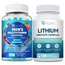 Migcopat Men 的多维他命胶体和 Orotate 锂复合材料盒, Omega-3, 镁