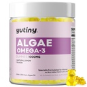 Vegan Omega 3 Gummys for Women, Algae Omega 3 1000 mg 与DHA, EPA, GLA, 维生素A, E, B12, Folate, Skin & Brain Health, 无糖, 60 Counter