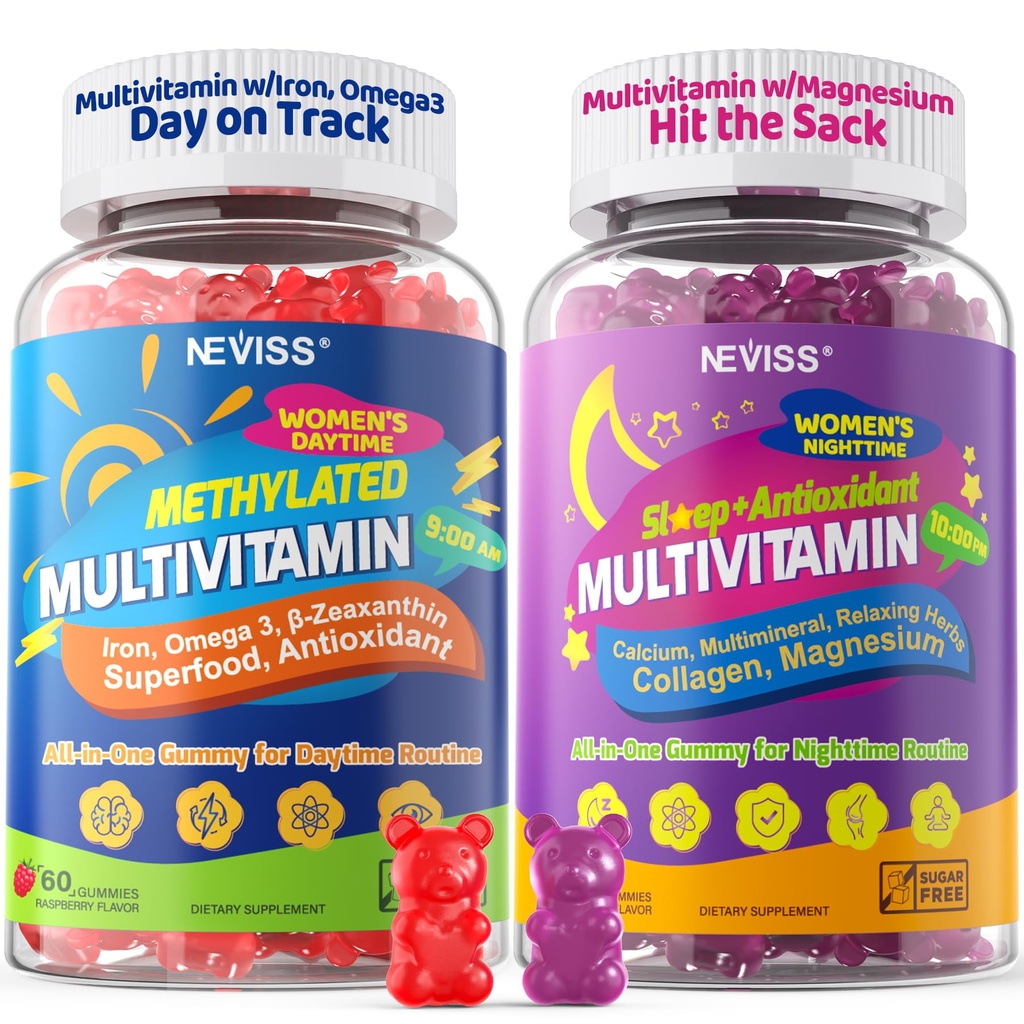 NEVISS 52-in-1 甲基多维明 女性用铁,Omega-3,B6 B9 B12 白天 |  Mag  G ly  Cal  Cal  Cal  Cal  Coll  Coll  Coll  Coll  Coll  Women  Women  Women