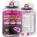 女性的多维他命 50 + Gummys, Vegan Omega 3, Methylfolate, Calcium, D3 K2, CoQ10, Daily Vitamin A C E, Methylized B12, Biotin, B Complex, Zinc - Bone,能源,长寿 - 无糖, 60 Count