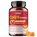 ZEBORA CoQ10 200mg Gummys, 高吸收共聚量 Q10 配 Omega-3, 心与能量支持, 强抗氧化剂, 橙色Flavor, 90 Gummys