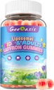 Liposomal Saffron with Magnesium Glycnit Gummys, 儿童与成年人的沙发补充, 圣巴西尔·罗斯玛丽, L-Theanine, GABA, Omega-3 & Vitamins, Focus & Brain Supports, Relaxation, 60Ct