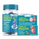 MYLICON Tummy Relief for Kids Bundle, Daytime Tummy Relief Talets + 与梅拉托宁一起的夜间古米