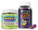 Omega-3 Gummys 1 Pack,儿童睡眠 Gummys - 甘油镁 2 Pack