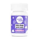 温克 Well 孩子们 美拉托宁 Chewable Melats-Sleep Aid Chews 配音:美拉托宁 1mg- 快速深托德勒 睡眠援助(Quick Deep Toddler Sleep Aid) 无毒快感 非哈比特-Forming 儿童 美拉托宁溶解片 30 Melts