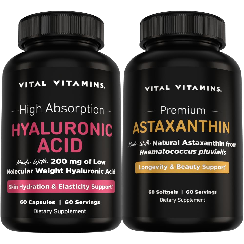 活性维生素纯Hyaluronic酸 60 cm + Astaxanthin 60 cm