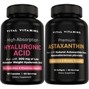 活性维生素纯Hyaluronic酸 60 cm + Astaxanthin 60 cm