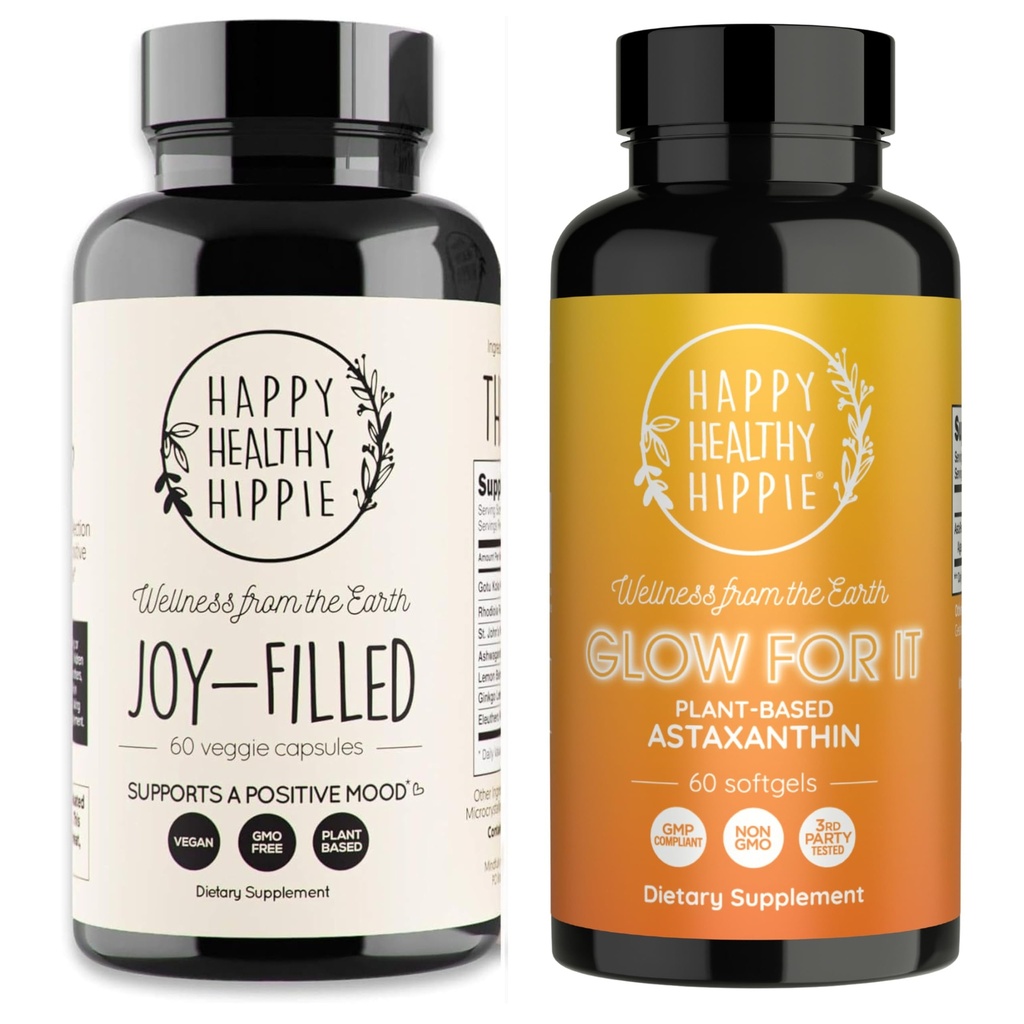 快乐健康嬉皮士 Glow for It Astakanthin 补充 & Joy-Filled Mood 支持补充