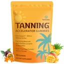 Tanning Gummys 配有 Astaxanthin 男女配有 Astaxanthin 的 Sunless Tanning 配有 Beta Carotene, Lycopene, Collagen & Vitamins → Skin Radiance & Hydrition → Vegan & Sugar Free - 60 Counts