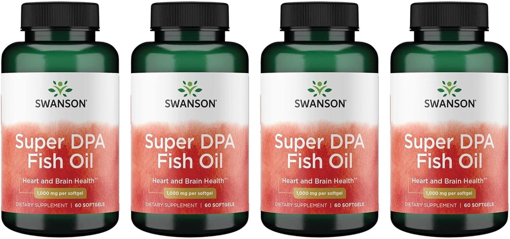 Swanson Super Dpa Fish Oil 1 000 mg 60 Sgel(4包)