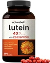 Lutein 40mg + Zeaxanthin 1,600mcg , 360 Softgels → 4-in-1 配有 Astaxanthin, Omega-3 和 Phospolipids → Marigold Flower 提取 + 支持眼,脑和视觉健康 → + 非GMO, Gluten Free