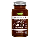 Igennus Vegan Omega-3 天然藻类石油,DHA & EPA,认证纯度,植物脂肪酸补充剂,配有Astaxanthin抗氧化剂,60种小软胶,每天2种,30种服务品