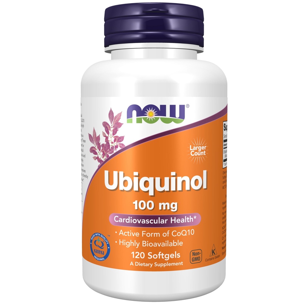 现在的辅料,Ubiquinol 100毫克,高生物利用率(CoQ10活性形式),120软胶