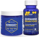 天然粘合剂 Ginkgo Biloba + 多巴明脑食品包 - 支持焦点和精神驱动器 * - 120总盖