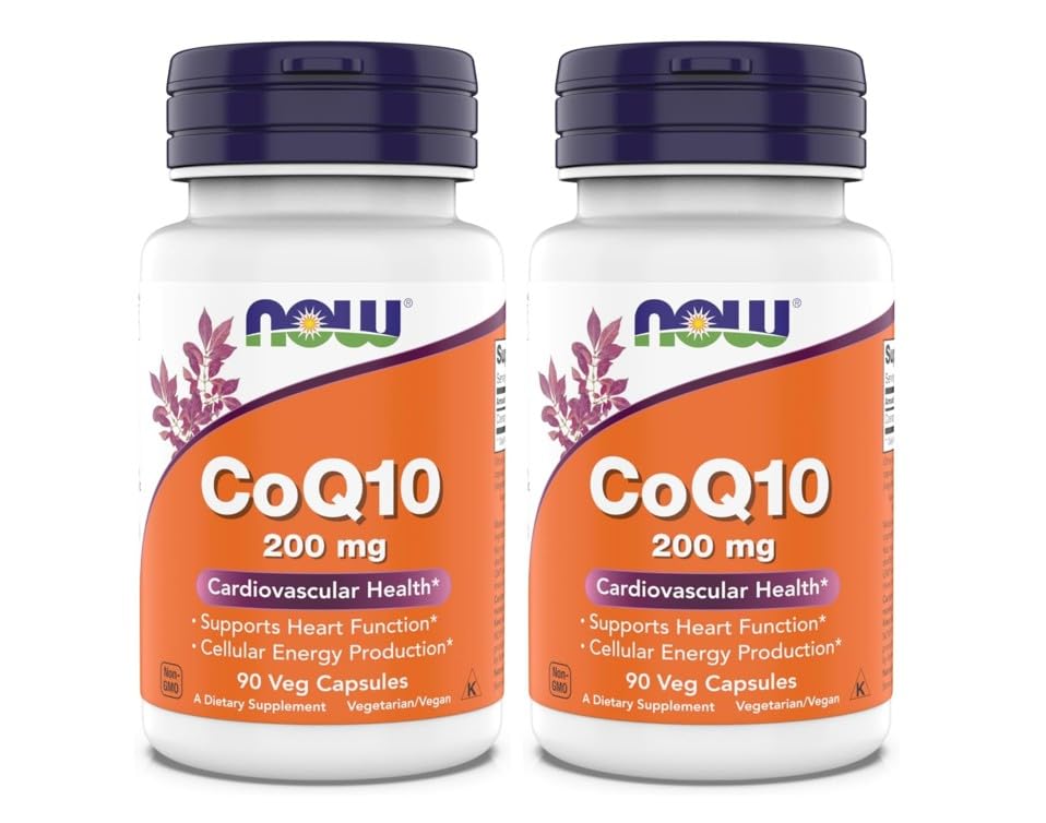 现在的补编-CoQ10(Coenzyme Q10),200 mg,支持心血管健康*,Kosher,Vegan 90 蔬菜卡普尔(Pack of 2)