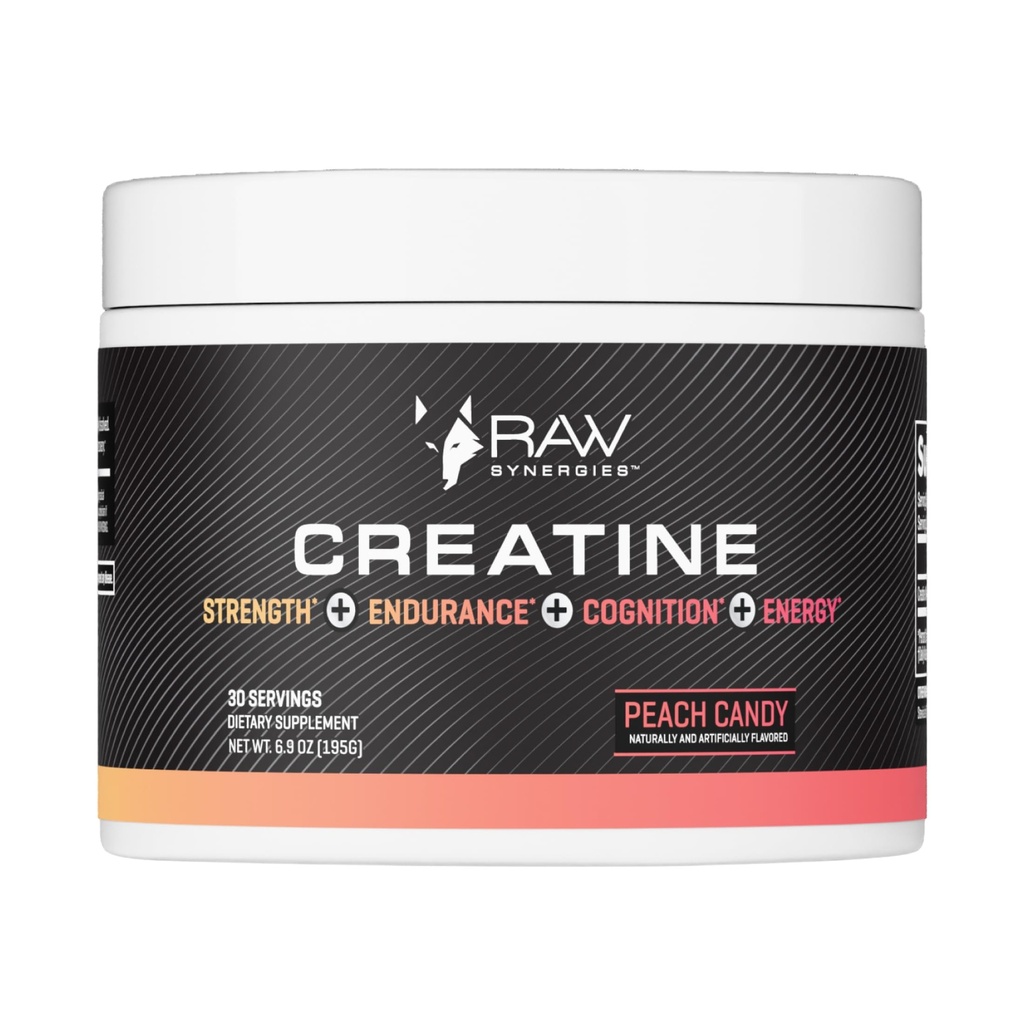 RAW 协同作用 Creatine Peach Candy 30服务器