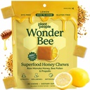 Plant People Wonder Bee Superfood Manuka Honey Chews – Daily Wellness & Energy Support – Bee Pollen & Propolis – Gluten-Free Supplement – (30 Counter) (英语) 植物人奇异超级食品 玛努卡蜜汁 – 每日健康与能源支持 – 蜜蜂波伦 & Propolis – Gluten-Free Supplement(英语: