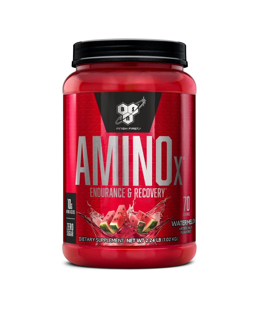 BSN 氨基X 肌肉恢复和耐力粉,BCAAs,10克氨基酸,Keto 友好型,无咖啡因型,支持耐力型,零糖型,西瓜型,70种服务型,35.84 Ounce(包装May Vary)