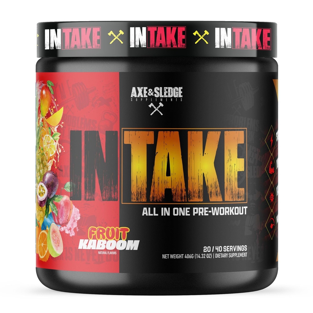 Axe & Sledge All-in-One Pre-workout | 300mg Cafeine | L-Citrulline, Beta Alanine, Betaine for Perforce and Focus | 20/40 servings, 水果卡布姆 |  Men  Men  Men  Men | | | | | | | | | |