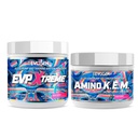Evogen EVP Xtreme NO 氨基K.E.M. Bundle – Pre Workout Powder & EAA/BCAA 肌肉生长、水分和性能的泵挥发器 |酸糖
