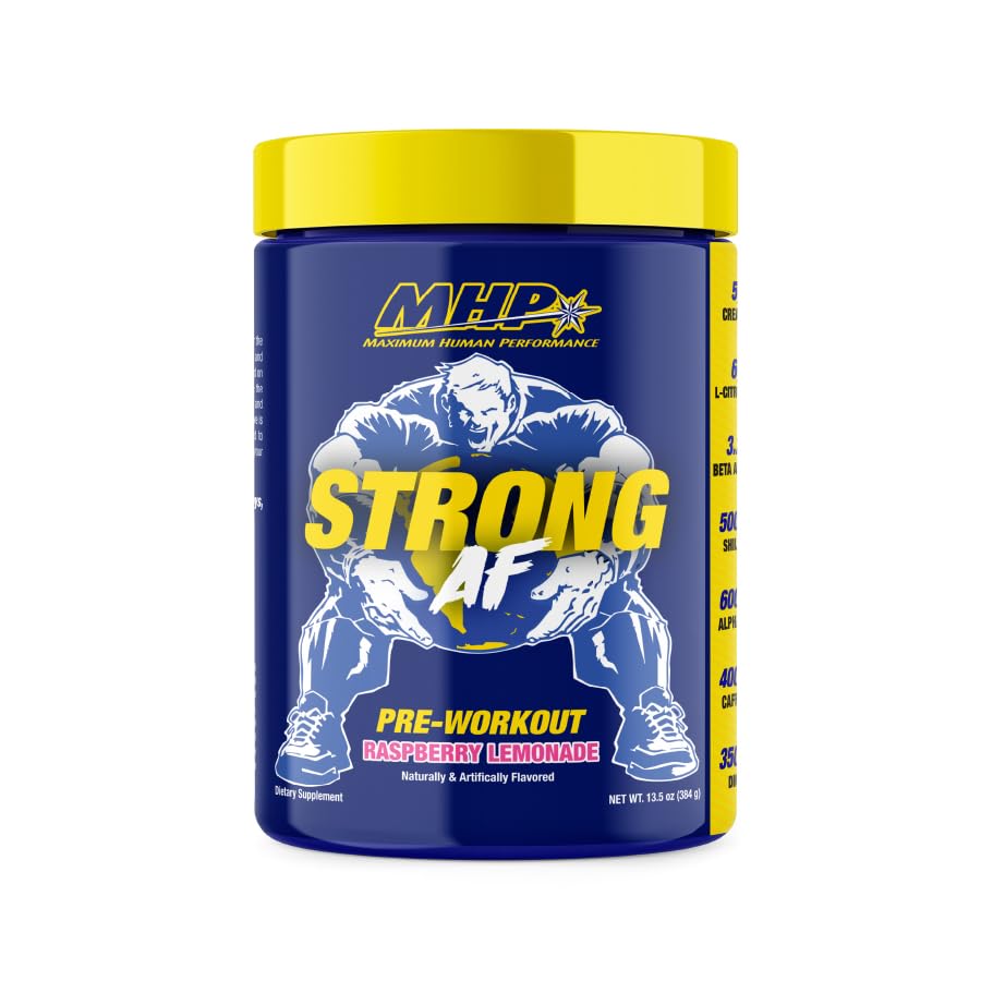 MHP 强力AF, 预工, 肌肉建筑, 强力, 性能, Creatine, Shilajit, Beta Alanine, Citrulline, Alpha-GPC, Raspberry Lemonade, 40 服务