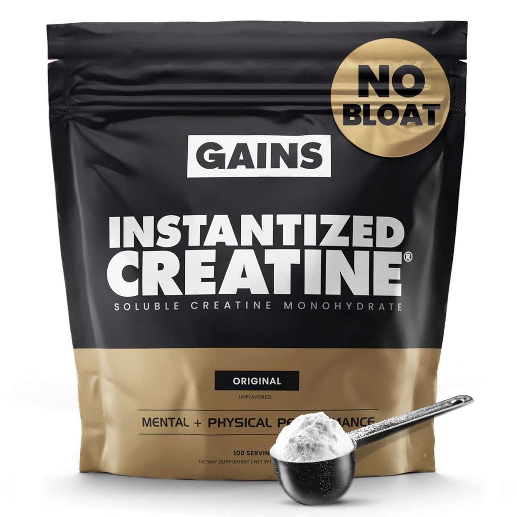 Bulk 即时Creatine Monohydrate 用于男女、溶解性工作前粉末、支持肌肉建设、力量和性能、体力建设补充品、未受欢迎的100种服务