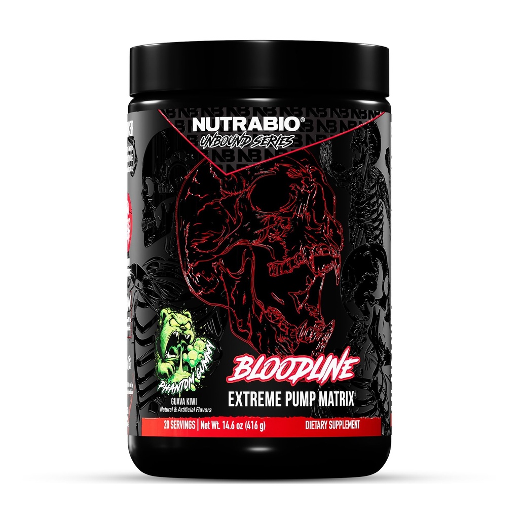 NutraBio血线-泵预置泵矩阵-L-Citrulline,甘油醇,PeptiPump-NO Boster,极端挥发和血液流动,Hydation,Not Stim Preworkout,Cafeine Free-Phantom Gummy-20 服务