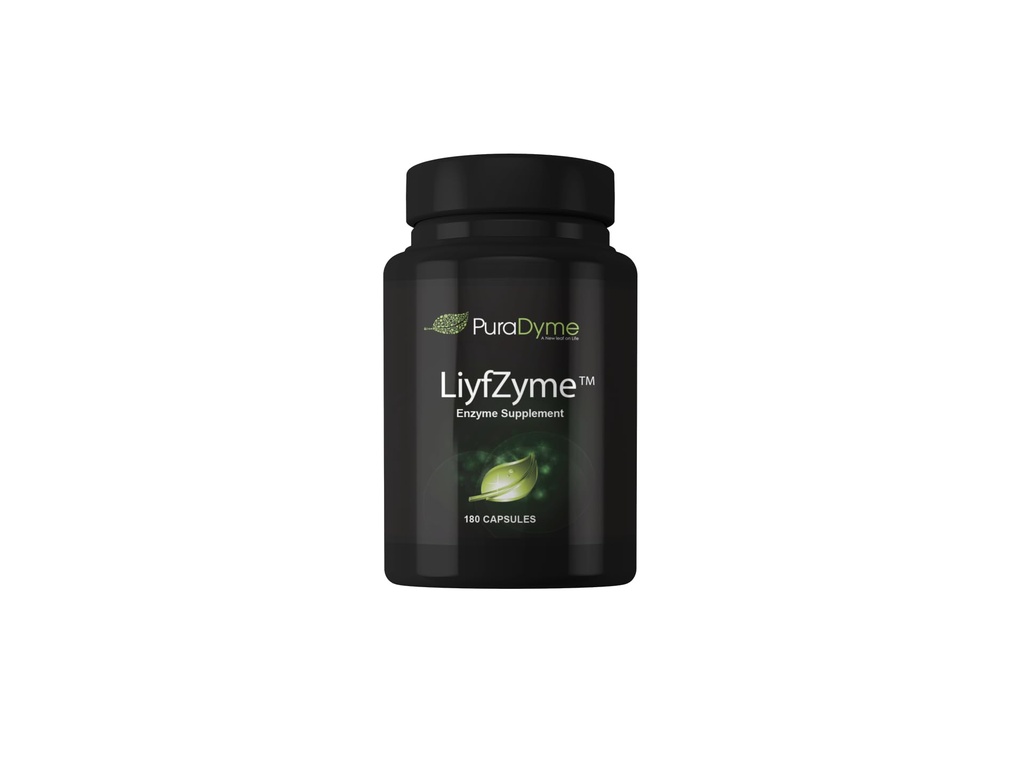 LiyfZyme Plant 基于消化酶补充剂 - 180 Veggie Caps. PuraDyme By Lou Cornoa.