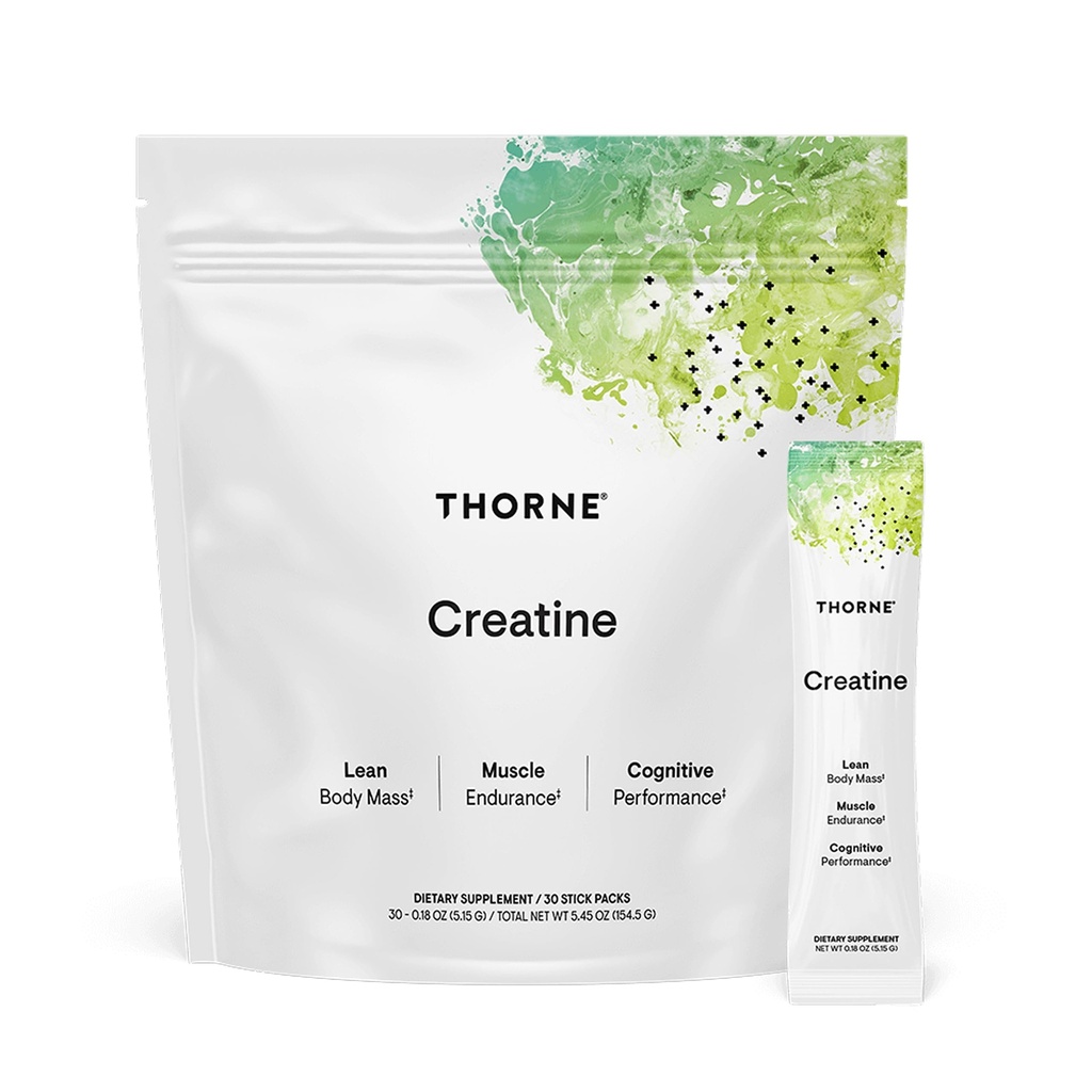 THORNE Creatine - 微量化Creatine 单水合物粉末 - 支持肌肉和认知功能 * - 男女 - 不受欢迎 - NSF获得体育资格 - 每服务5克 - 30名服务