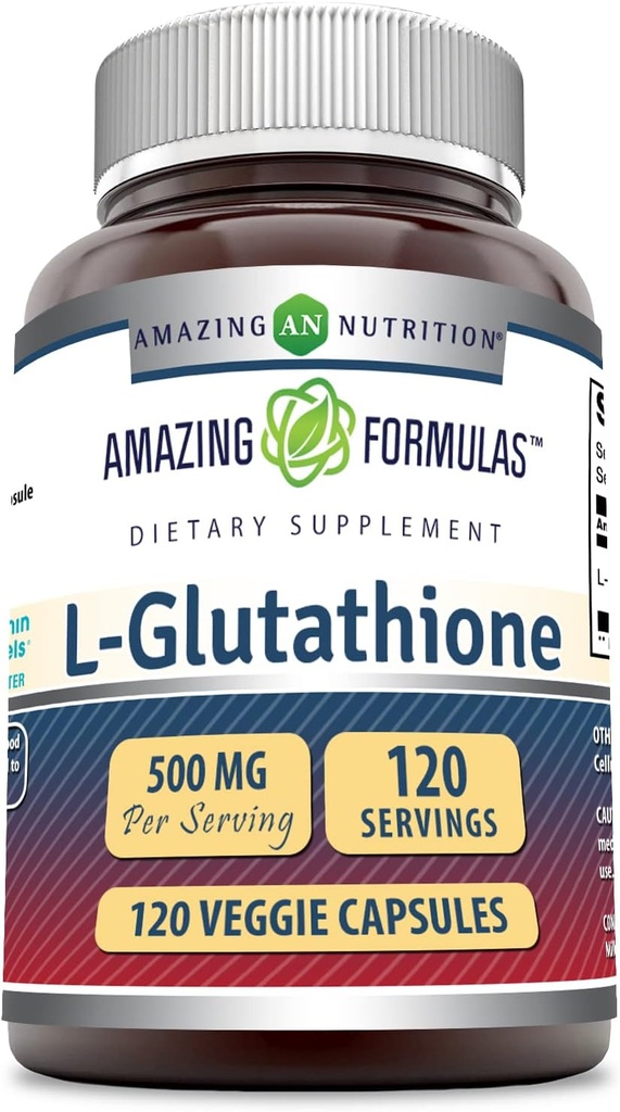 (原始内容存档于2018-09-25). Excellent Formulals L-Glutathione 500 Mg Supplements QQ Vegetarian Capsules XX Non-GMO Gluten-Free QX 在美国制造(1Pack QQ 120 Count).
