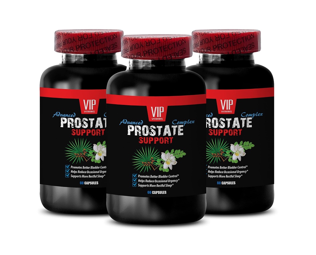 Saw Palmetto for Prostate Support - Prostate Support - Pygeum Bark for Prostate Health, Red Raspberry Leaf for Wellness, Graviola for Cellular Protection, Green Tea for Wellness 3 Bottles 180 Caps