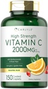 Carlyle Vitamin C 2000mg 配有 Rose Hips 150 Caplets 蔬菜,Non-GMO,Gluten免费补充品