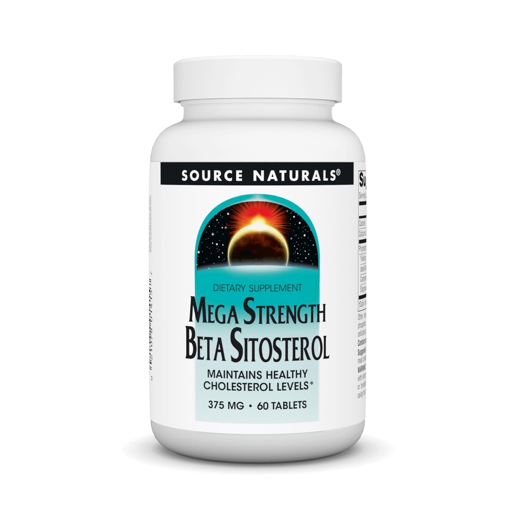 Source Naturals Mega Strength Beta Sitosterol 375mg - 60 Tablets