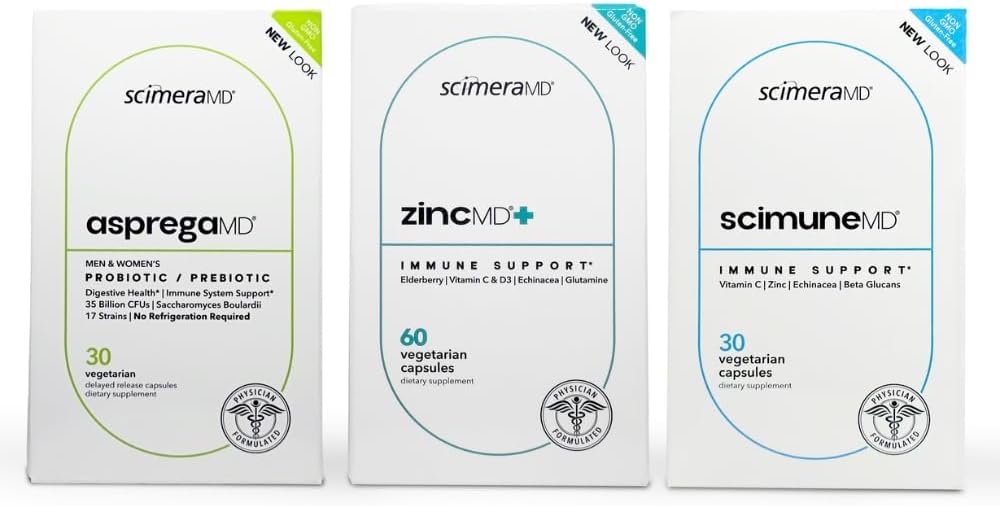 ScimerAMD + AspregAMD 30CT Probiotic + Prebiotic, ScimerAMD + ScimerAMD 30CT 免疫支持和ScimerAMD 津液支持补充 消化卫生和免疫系统支持