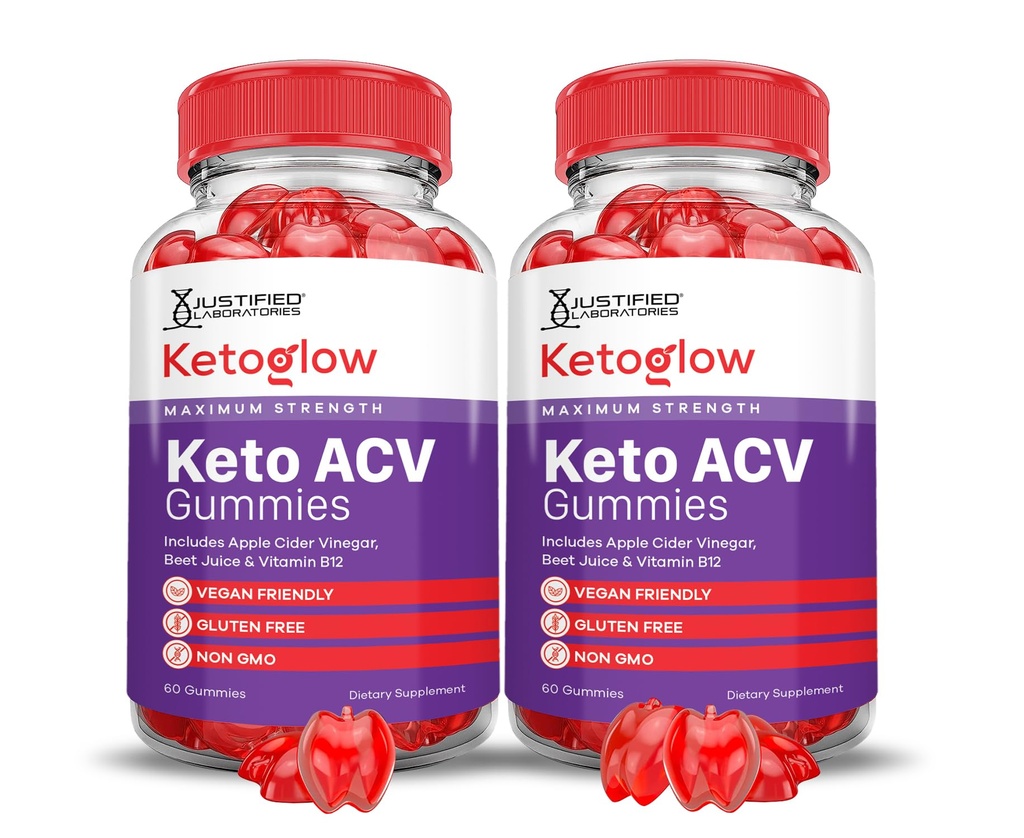 (2 Pack) Keto Glow Keto ACV Gummys 高级公式 1000MG Ketoglow Keto Gummys 苹果苹果苹果苹果醋 配有石榴甜菜汁粉 B12 Vegan Non GMO 120 Gummys
