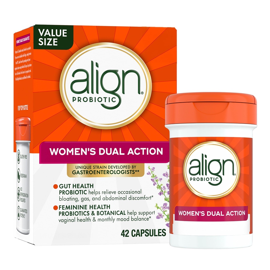 Alignitive Probiotic, " 妇女双重行动 " , " 妇女阴道避孕药 " , " 妇女阴道保健支助 " , " 消化保健 " ,42 " 阴道避孕药 "