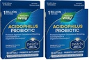 自然之道 酸性脊髓灰质炎 Probiotic Pearls,支持消化平衡和古特健康,Reduce偶尔便秘和布洛廷*,1亿文化,30 Softgels,(Pack of 2)
