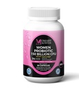 9-in-1 女性生物文化综合体 — — 150亿CFU Probiotics 配有34种多种品种的草原,有机生素,后生素,消化酶和生物素 — — 支持消化平衡和古特微生素