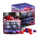 Creatine Monohydrate Gummys Complex 8000mg for Men and Men and Women, 含有L-carnitine & Taurine, 构建肌肉, 布尔斯特能量, 更快恢复, 糖无糖 & Vegan, Raspberry & Blackberry, 120 Count