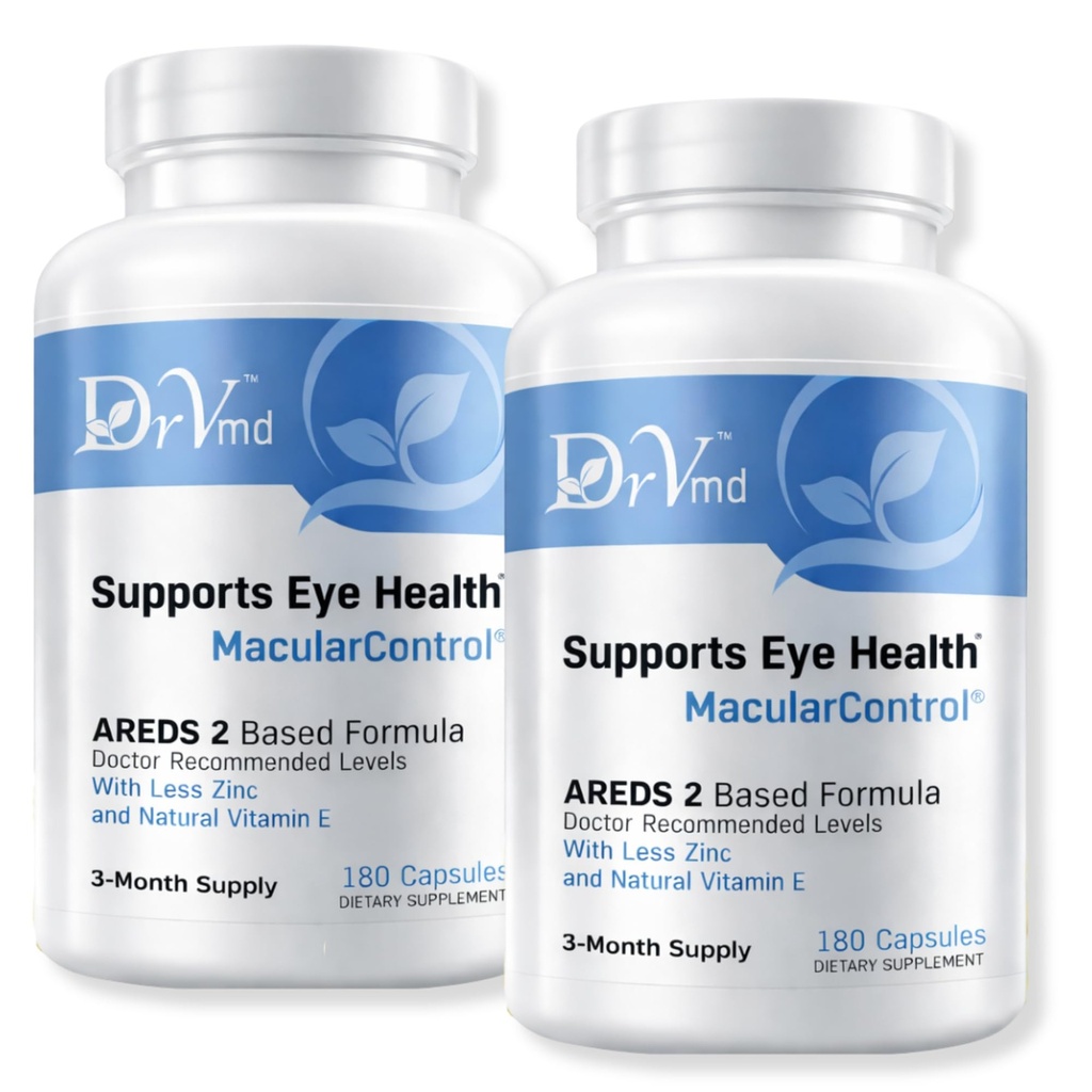 乳头控制ANDS 2 眼维生素 + Lutein 10mg + Zeaxanthin 2 mg, 25mg 锌,维生素C和天然E – 医生配制的眼支持补充剂(360 capsules) 6个月供应量