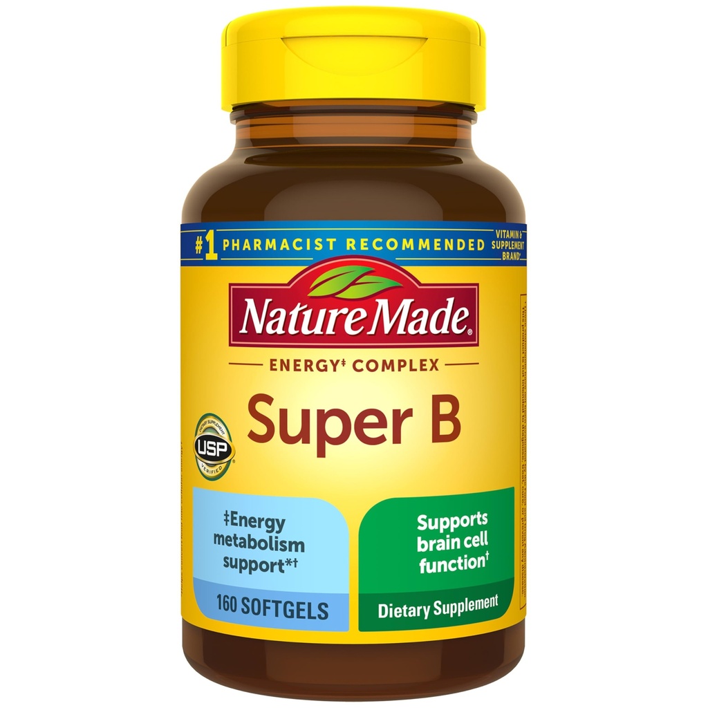 Nature Made Super B Complex Vitamins for Women and Men, Energy Metabolism Supports 超級维生素B Complex,160 Softgels,160 Day Supply Supplement 超級维生素B 超級素B 超級素B 超級素B 超級素B 超級素B 超級素B 超級素B 超級素B 超級素B 超級素蛋白 超級素蛋白 超級素蛋白 超級素蛋白 超級蛋白 超級蛋白 超級素 超級蛋白 超級蛋白 超級蛋白,160日供應用