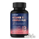 17-in-1 维生素B 复合物 + 维生素B1, B2, B3, B4, B5, B6, B7 (Biotin), B8 (Inositol), B9, B12, C, D3, K2, Energy, Immune, Skin, Nerve Supports for Men and Women - 120 卡普尔