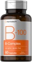 Horbäach B-100 复合维生素 → 60 Capsules → Non-GMO和Gluten免费补充